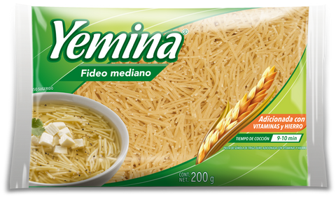 Fideo mediano Yemina 200 gr