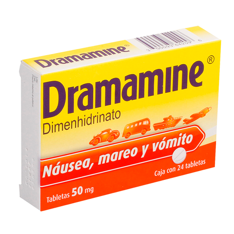 Dramamine 24 tabletas de 50mg