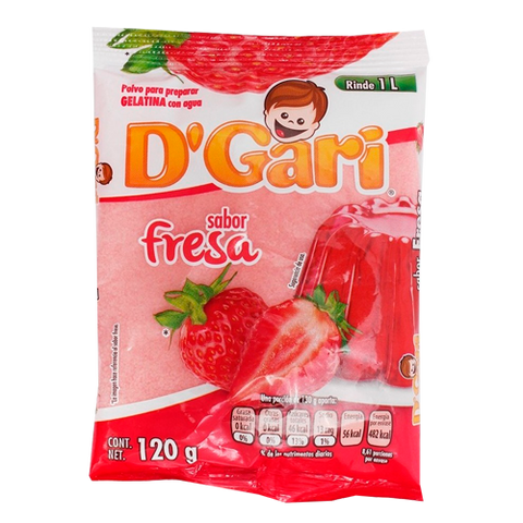 GELATINA D'GARI 50/120 FRESA AGUA