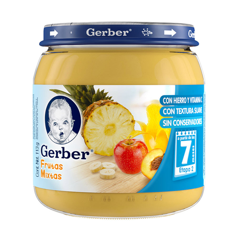 Gerber frutas mixtas 2a etapa 113 gr