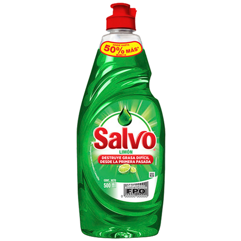 DET. SALVO LIMON LIQ 10/500 ML C/BONUS