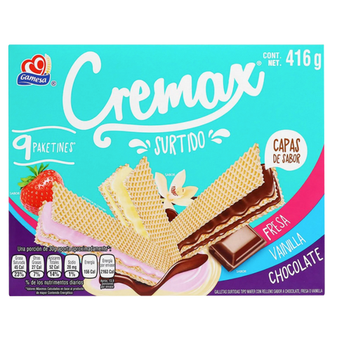 Cremax gamesa surtido 400gr