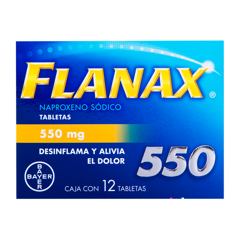 Flanax 550mg 12 tabletas