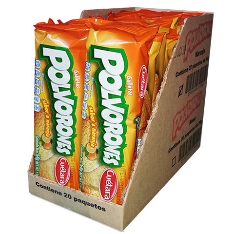 POLVORON NARANJA 20/54GR CUETARA