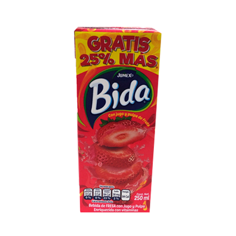 JUGOS BIDA FRESA 12/250 ML NUEVO