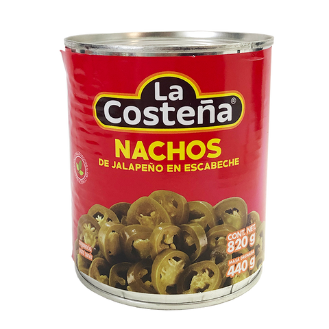 Chiles Para Nachos Costeña 820 gr