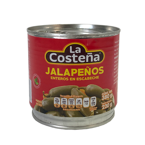 Chiles Jalapeños La Costeña 380 gr