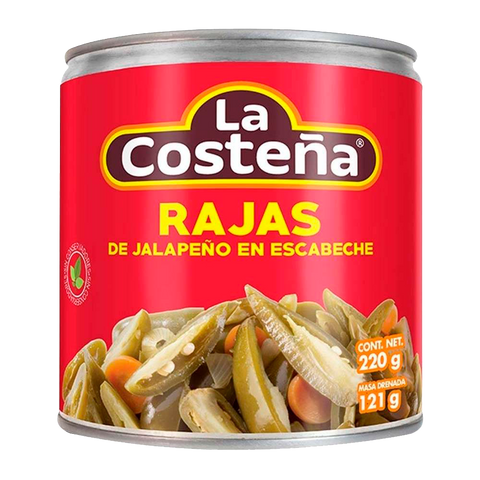 Chiles en rajas La Costeña 220 gr