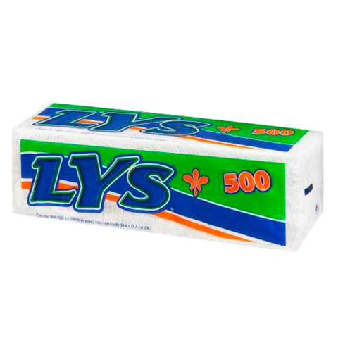 SERVILLETAS LYS 12/500 HOJAS