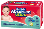 Pañal absorsec ultra med 40pz