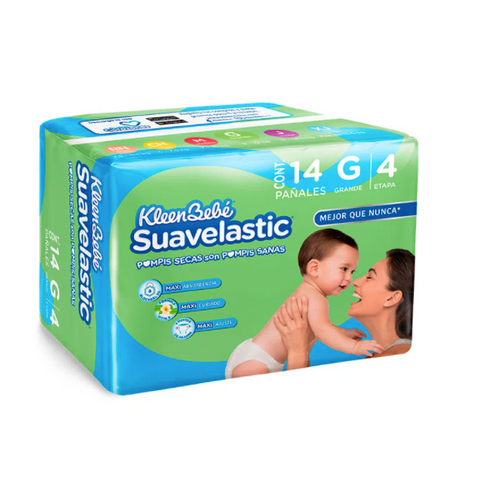 Pañal suavelastic max gde 14pz