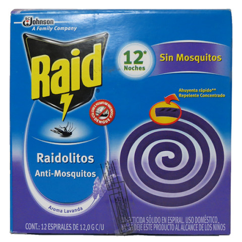 Raidoolitos lavanda 12pz