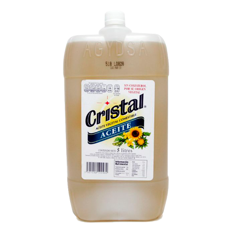 Aceite cristal 5 lts (garrafa)