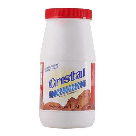 Frasco de manteca Cristal 1 kg