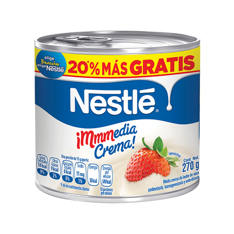 Media crema 225gr