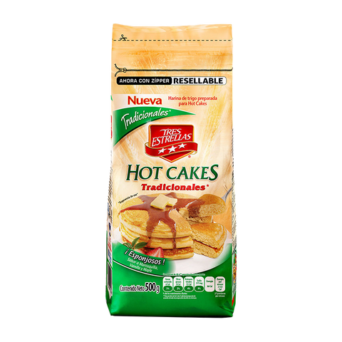 HOT CAKES 3 ESTRELLAS 12/500 GR (NUEVO)