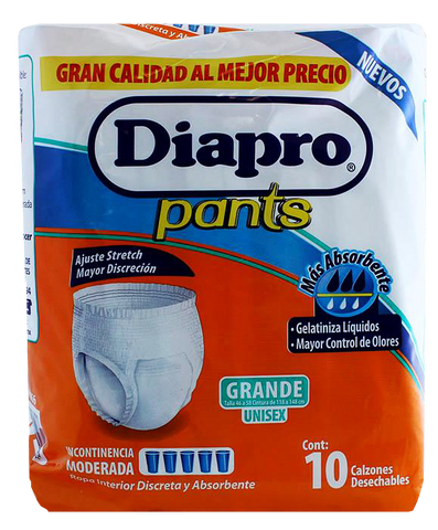 PAÑAL DIAPRO PANTS GDE 8/10 UNISEX