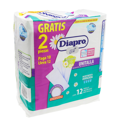 Diapro gel predoblado 10pz