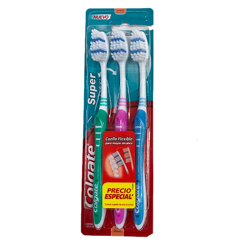 Cepillo Colgate super flexi 3 pzs