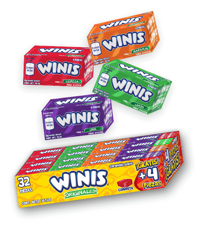 Winis original caramelo suave 32pz