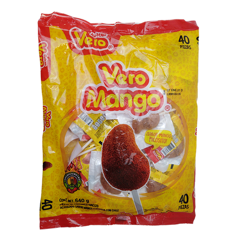 Paleta mango vero c/ch 40pz