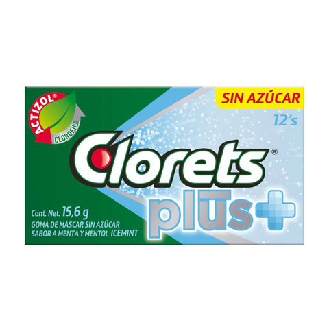 Clorets plus nuevo 12´s 12pz